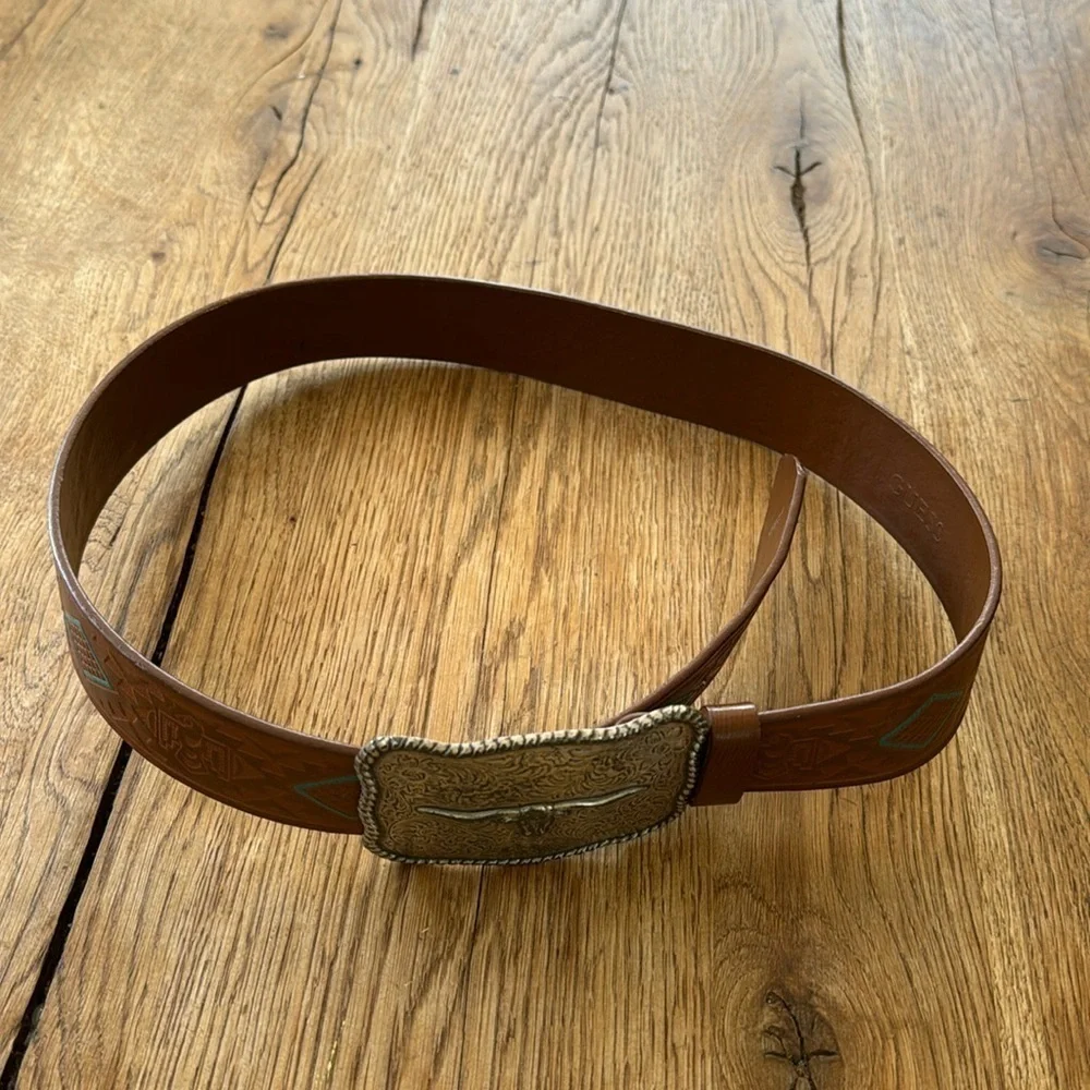 Mens GUESS belt - Western Style